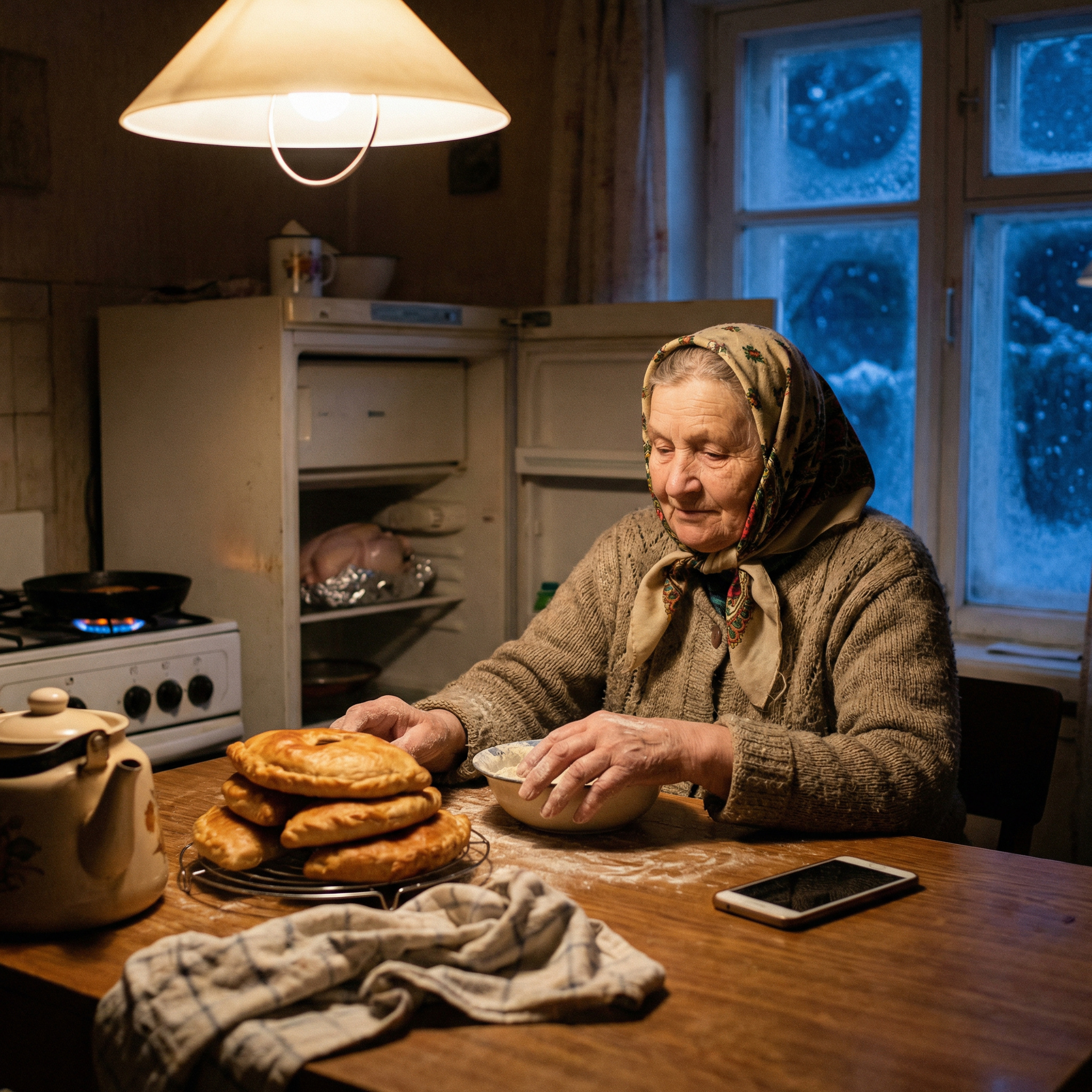 Ніна жила сама, та все одно щороку накривала новорічний стіл і чекала гостей. Вона подзвонила доньці, але та про Новий рік нічого толком не сказала: – Ну може, заскочимо на півгодинки. А Ніна сприйняла це, як обіцянку – будуть гості! Вона напекла пирогів, загорнула курку в фольгу і залишила в холодильнику: – Завтра, коли приїде Оксана з родиною, то поставить в духовку. Наступного дня донька їй подзвонила. Та телефон Ніни чомусь був вимкнений