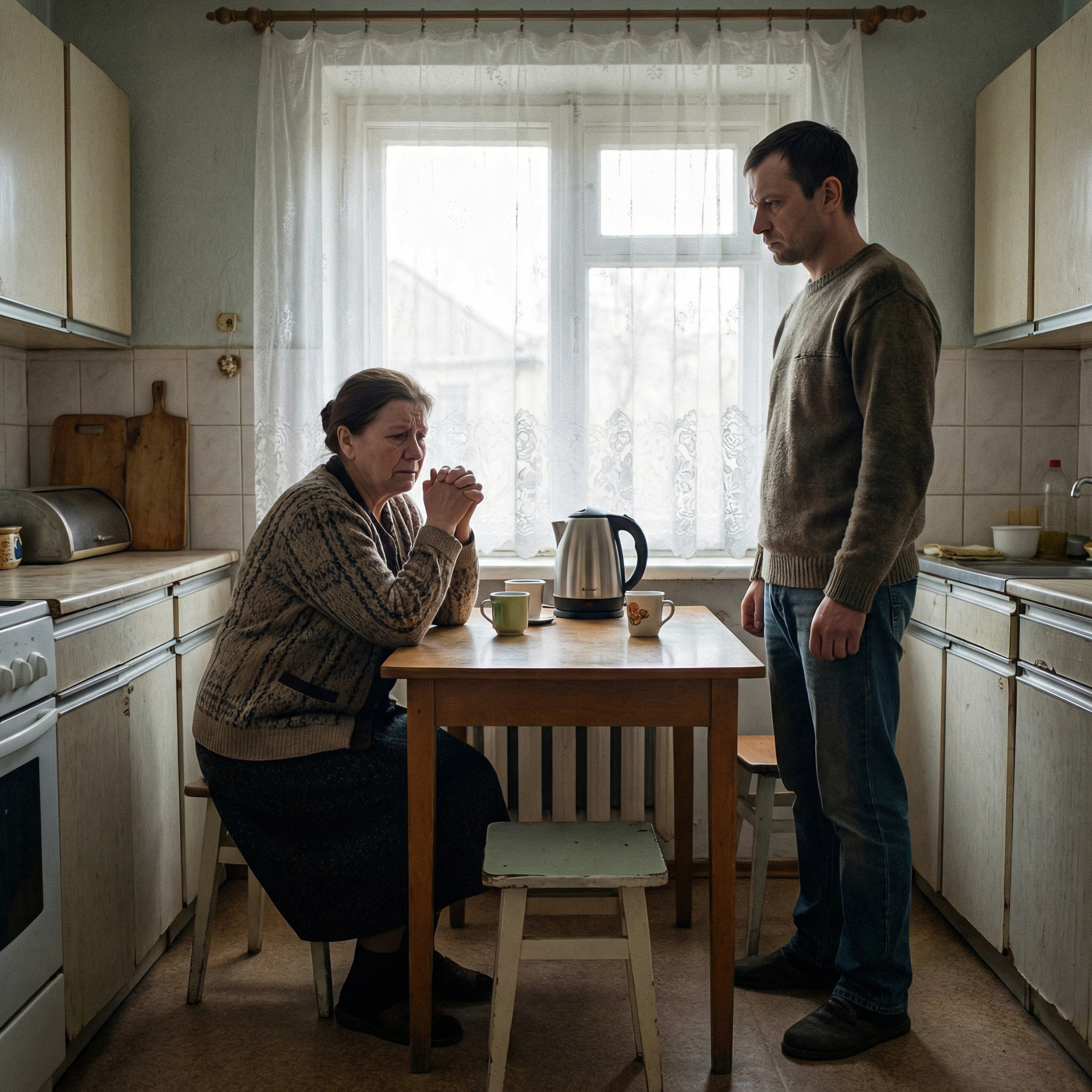 Мамо! Нам треба серйозно поговорити. Без чаю і зайвих розмов про погоду, — голос сина був сухим. Олена Степанівна розхвилювалася. — Щось із Мар’янкою? Чи діти занедужали? — З ними все гаразд. Справа в грошах. Ми з дружиною порахували наші витрати. Іпотека за нову квартиру в центрі, кредит на позашляховик, гуртки для Михайла. Коротше, мамо, з наступного місяця ми припиняємо тобі допомагати. Олена Степанівна повільно опустилася на табурет навпроти. — Андрійку але ж як? Ти знаєш, яка в мене пенсія, мені ледь на ліки та крупи вистачає. Ти ж сам казав, що це твоя синівська вдячність за все. — Вдячність не може тривати вічно. Тобі шістдесят чотири роки. У твої роки багато хто ще працює. Он у Мар’яниної мами знайома в Польщі полуницю збирає, і нічого, не розвалилася. А ти звикла, що ми все оплачуємо. Це, знаєш, розслабляє