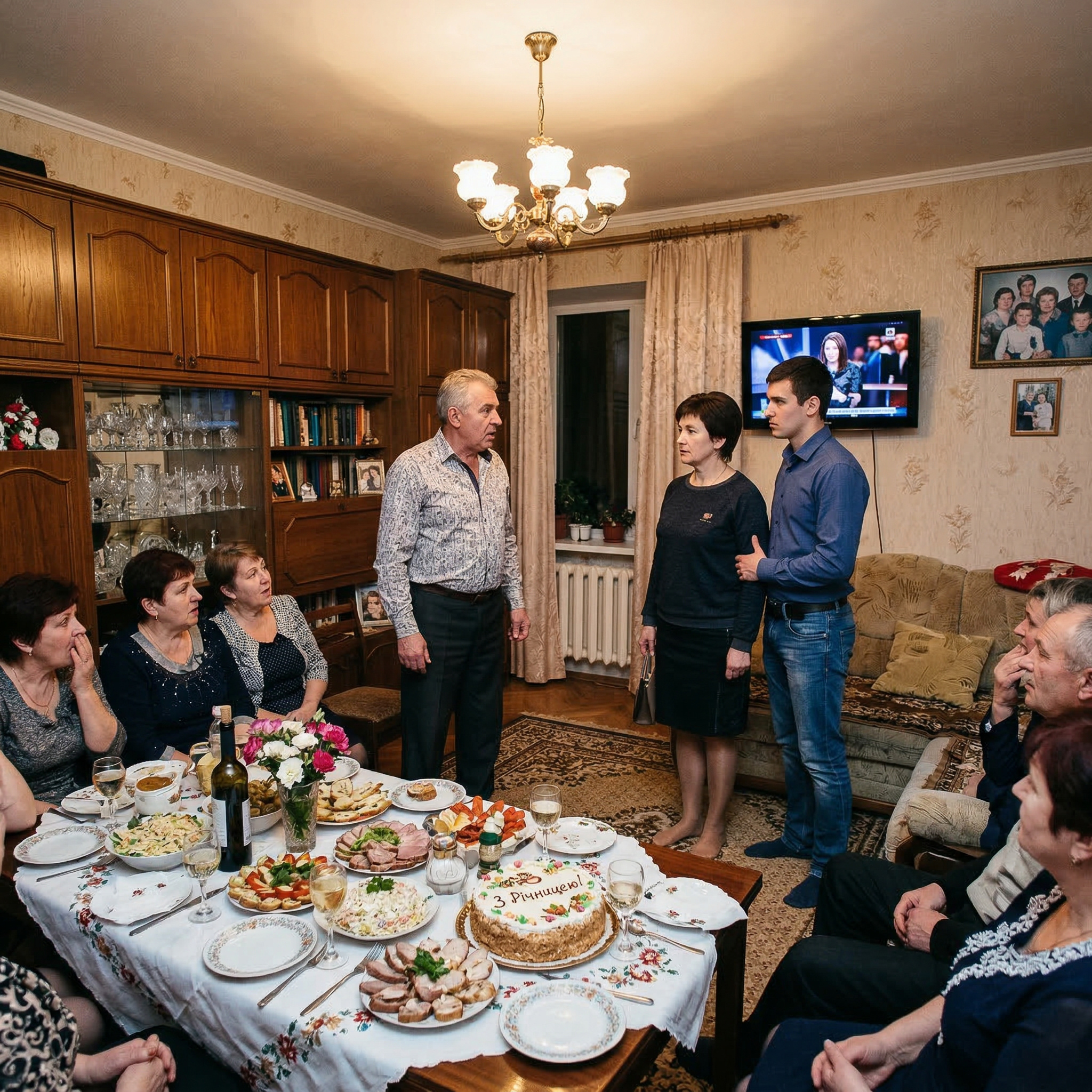 На річницю весілля свекрів я запросила його першу дружину і сина, про якого він не знав