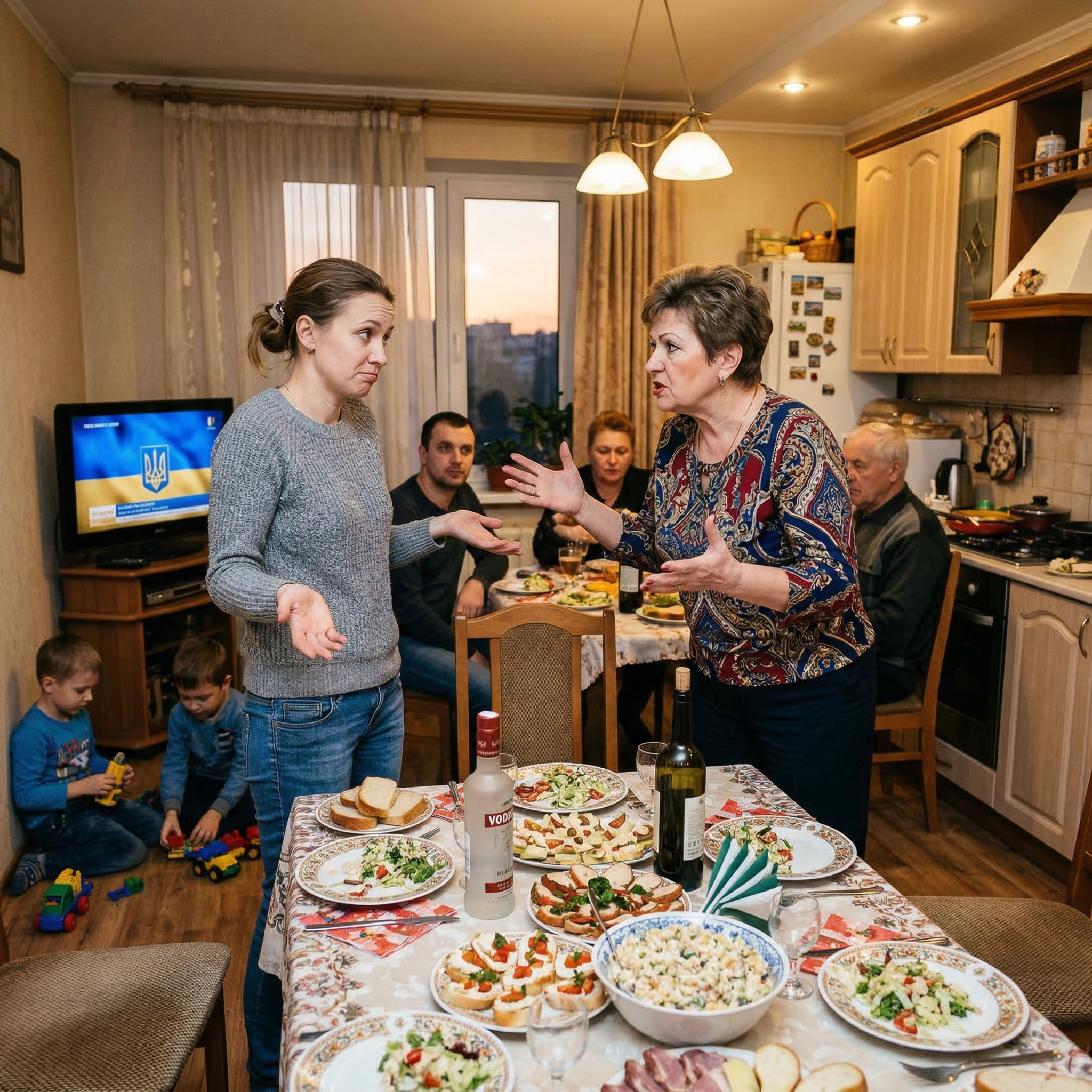 Свекруха, яка, мабуть, все одно чекала іншого прийому, була незадоволена. — І що це за господиня, яка не може накрити стіл? Хіба в кафе смачно нагодують? Та й націнка там втричі дорожча, ніж вдома вийшло б. Все без душі і домашнього тепла. Я ось на свої свята завжди готувала для гостей все найсмачніше сама, своїми руками. — Так, мамо, але це якщо руки ростуть звідти, звідки треба, ну ти розумієш… Не всім дано, — уїдливо підтримала її зовиця, попиваючи чай з цукеркою. — Тільки гроші марнувати, — продовжувала свекруха…