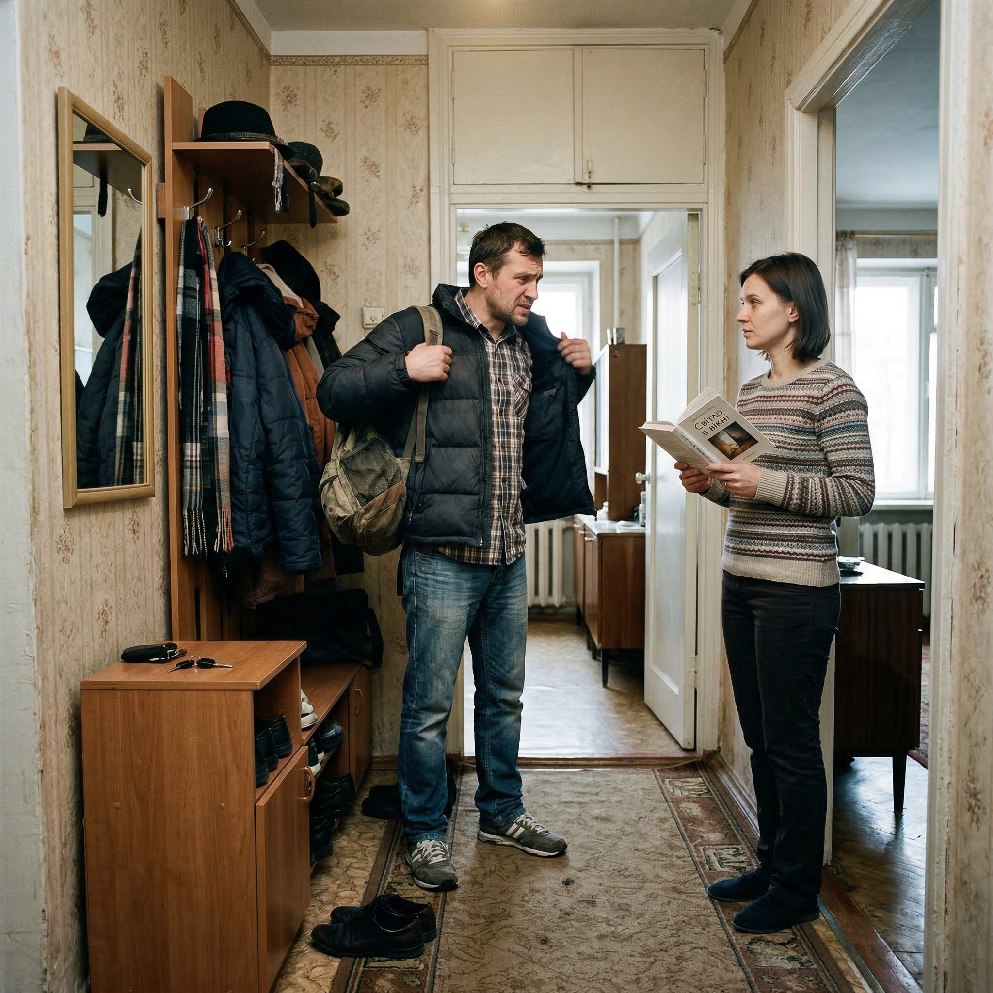 Олено! Я вдома! — голос чоловіка прокотився коридором, наче грім. — Що в нас на обід? Я в машині випив лише каву з заправки, голодний як вовк! Що ти смачненького готувала? Олена вийшла в коридор. Вона не кинулася йому назустріч, не допомогла зняти пальто. Вона просто стояла, тримаючи в руках книгу, яку почала читати вчора. — Вітаю, Богдане, — спокійно сказала вона. — Обід у холодильнику. Там є залишки вчорашньої гречки і трохи овочів. Чоловік завмер. Його очі звузилися, він оглянув дружину так, ніби бачив перед собою інопланетянина. — Що? Я питаю про гаряче, про нормальну їжу, яку ти готувала завжди. Я чекав, що ти зробиш той свій борщ. Це ж вівторок, ти завжди його готуєш після моїх поїздок! — Я не хочу сьогодні готувати борщ, — її голос не здригнувся. — Взагалі. Сьогодні ввечері я йду відпочивати. Вечері також не буде, придумай щось сам