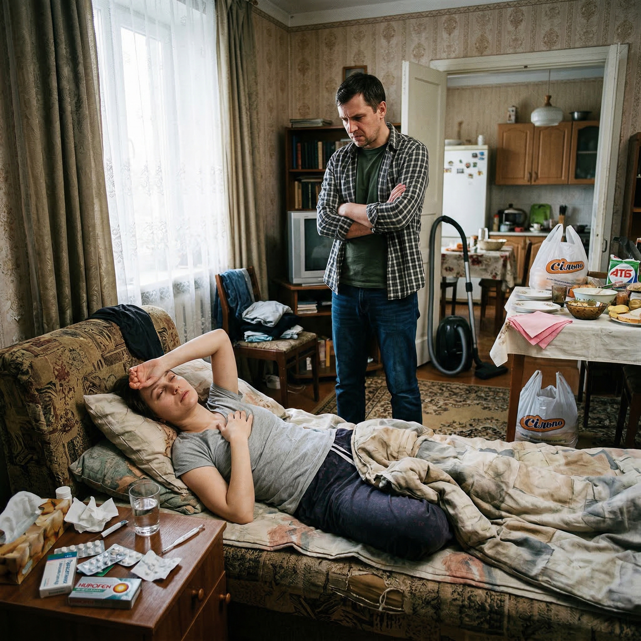 ⁃ Скажи, а моє здоров’я для тебе щось вартує? Я вже не питаю тебе про мої бажання…