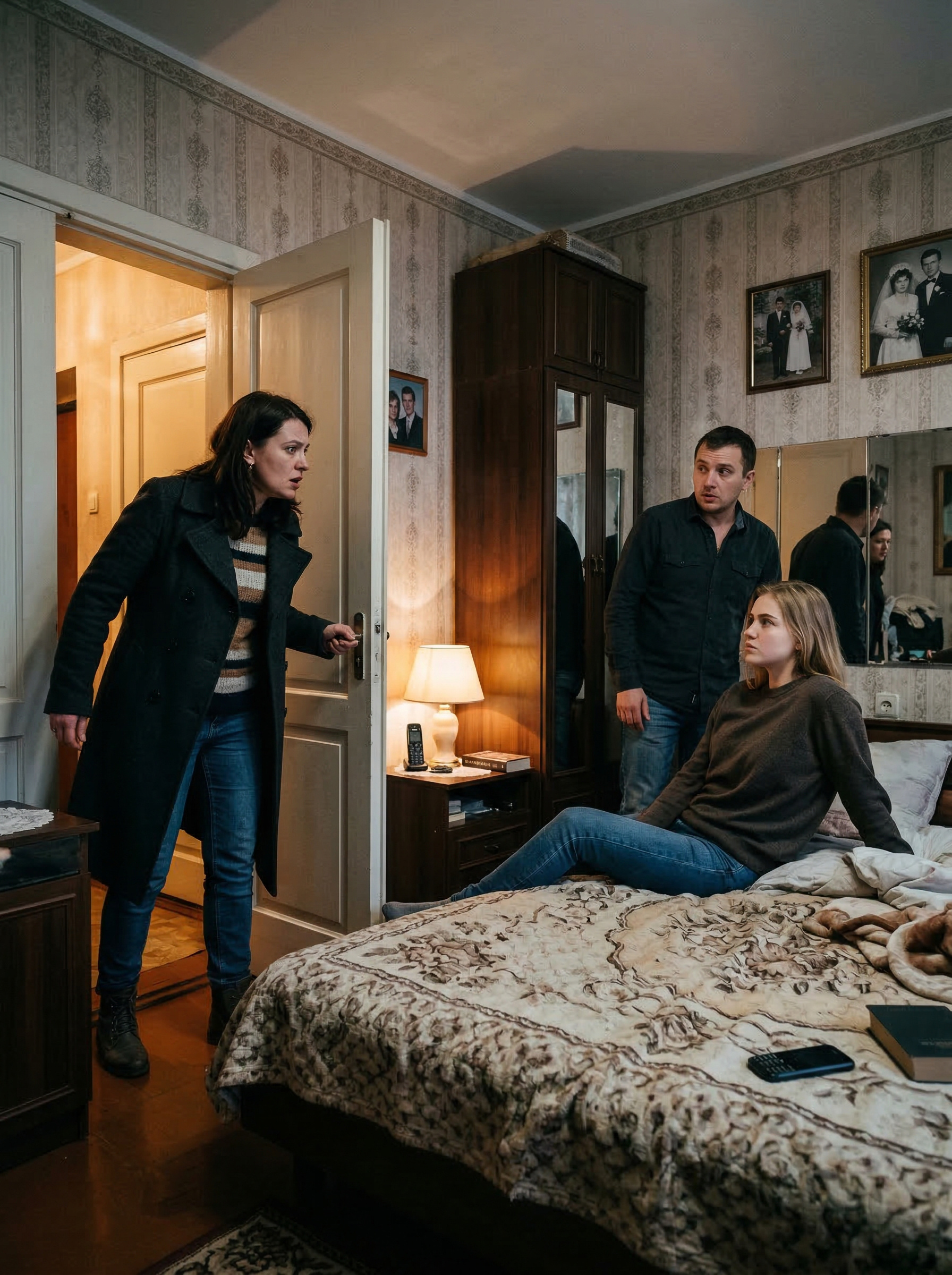 У спальні свекрухи вона виявила якусь незнайому дівчину, яка з нахабним виглядом поцікавилася в Кирила, що за тітка до них увірвалася