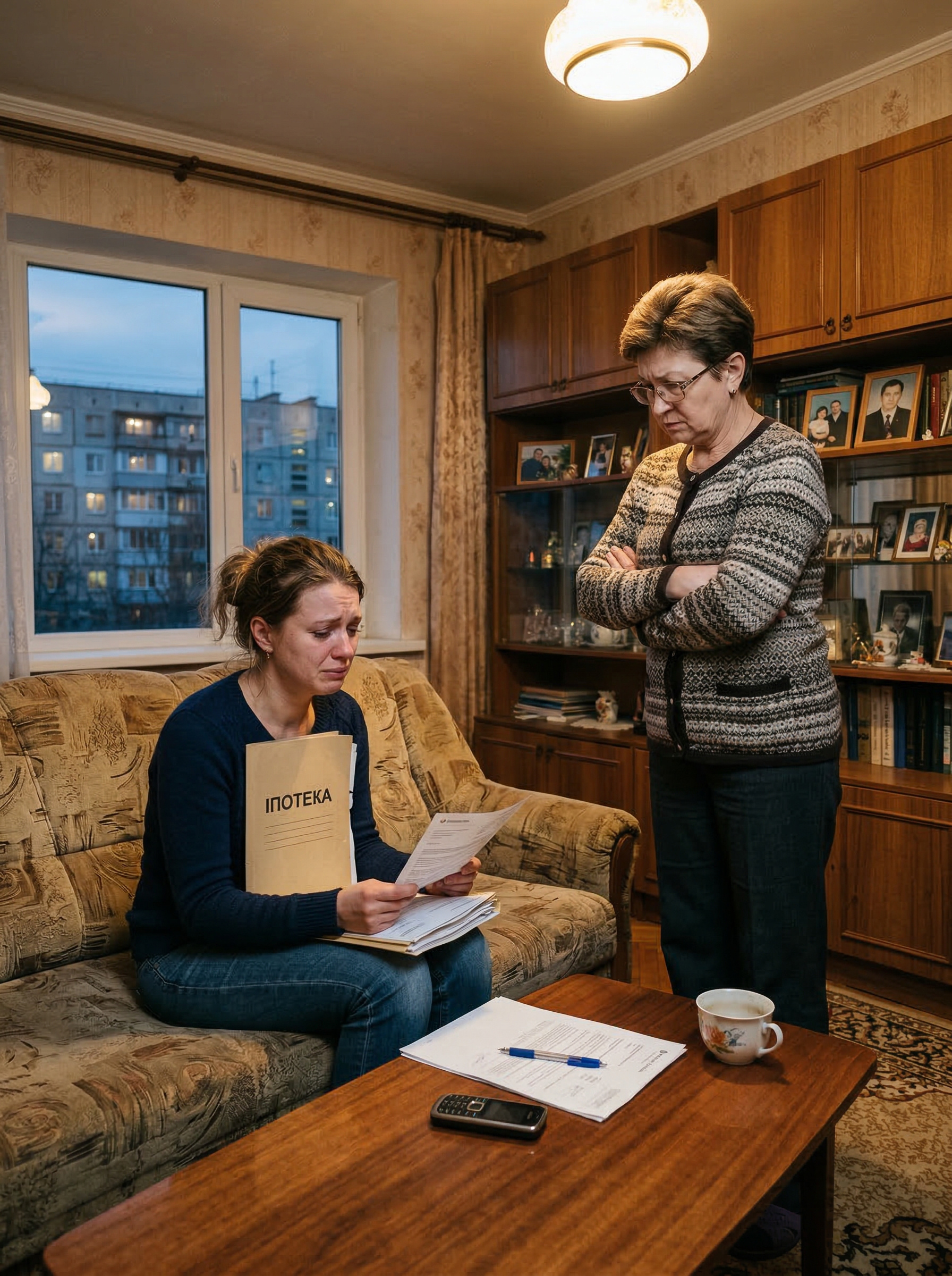 — Навіщо ти береш іпотеку? Краще б сестрі допомогла. У неї маленька дитина. А в тебе все одно ні чоловіка, ні дітей, — мати подивилася дочці в очі й докірливо похитала головою. — Я хочу жити в нормальній квартирі, — розлютилася Діана. — А те, що Соня постійно щось просить — не мої проблеми. Я вже втомилася їй допомагати. Живе на всьому готовому! Жодної відповідальності! — Це просто ти лише про себе думаєш, — Ольга Олександрівна стиснула губи. — Сонечці зараз потрібна допомога. У неї прострочення по кредиту. А ти тільки про свою іпотеку й говориш! — І на що цього разу вона брала кредит? — На телефон… Він їй для роботи потрібен. Вона хоче свій блог вести. — Ось як?! — дочка сердито сплеснула руками. — Ні, мамо, вибач, але це вже перебір. Одна справа брати кредит на щось важливе… Але телефон! — Іпотека теж не «щось важливе»! — у матері щоки вкрилися червоними плямами від обурення. — Тобі батько залишив кімнату в гуртожитку. Що ще потрібно? — Зате Сонін батько нічого не залишив!…